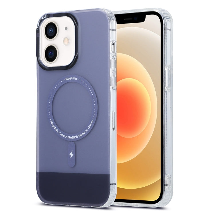 For iPhone 12 PC + TPU IMD MagSafe Magnetic Phone Case(Black) by buy2fix