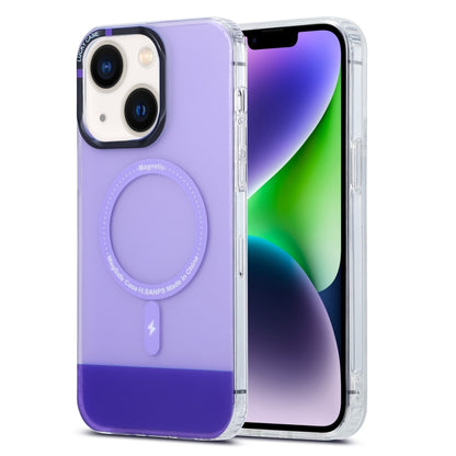 For iPhone 15 PC + TPU IMD MagSafe Magnetic Phone Case(Purple) - iPhone 15 Cases by buy2fix | Online Shopping UK | buy2fix