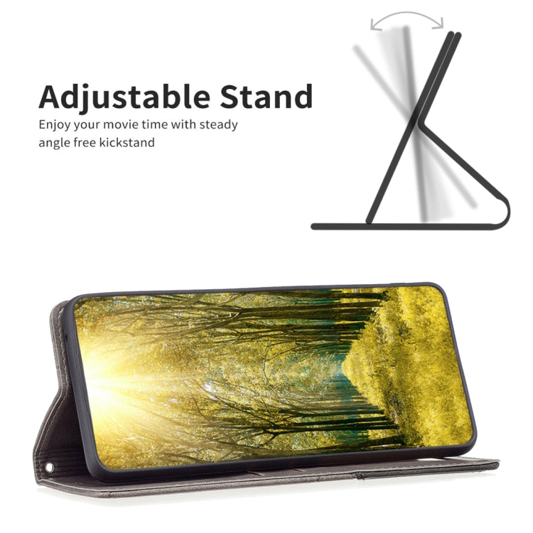 For Xiaomi Redmi A3 Rhombus Texture Magnetic Leather Phone Case(Grey) by buy2fix