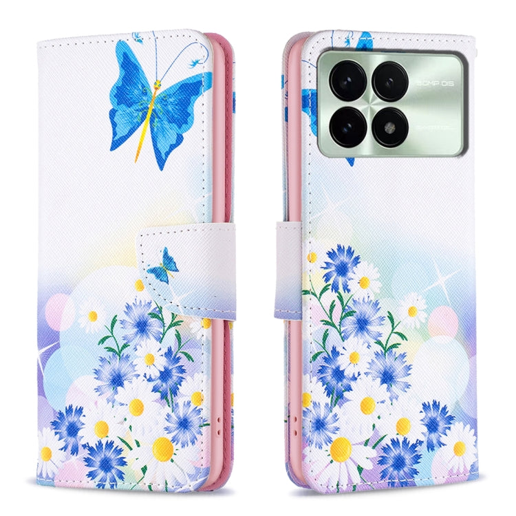 For Xiaomi Redmi K70 / K70 Pro Colored Drawing Pattern Leather Phone Case(Butterfly Love) - K70 Pro Cases by buy2fix | Online Shopping UK | buy2fix