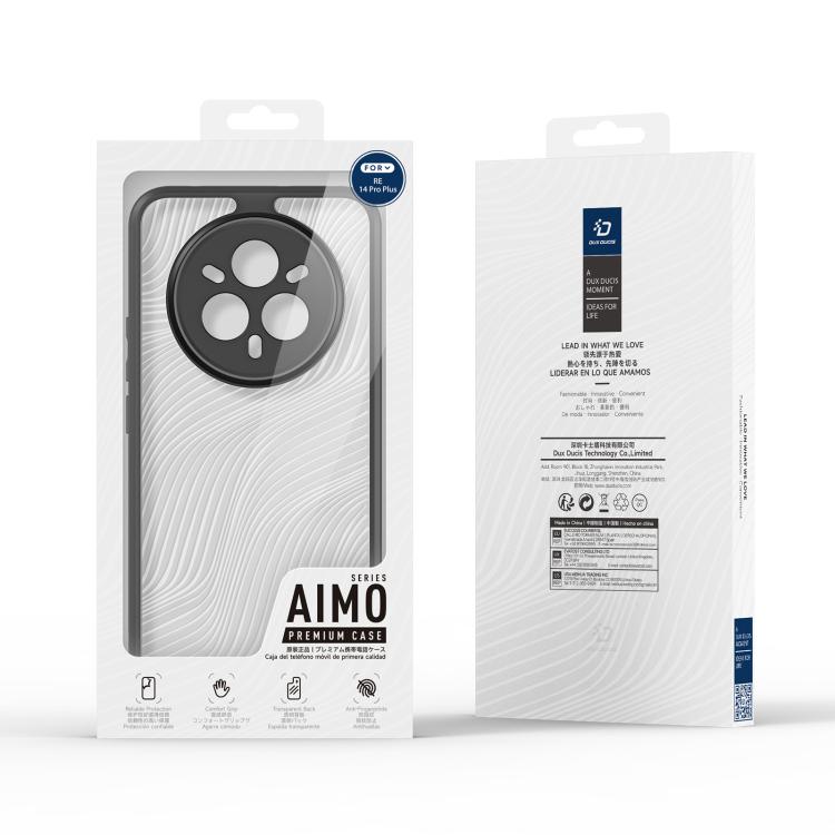 For Realme 14 Pro+ DUX DUCIS Aimo Series TPU + PC Frosted Feel Phone Case(Black) - Realme Cases by DUX DUCIS | Online Shopping UK | buy2fix