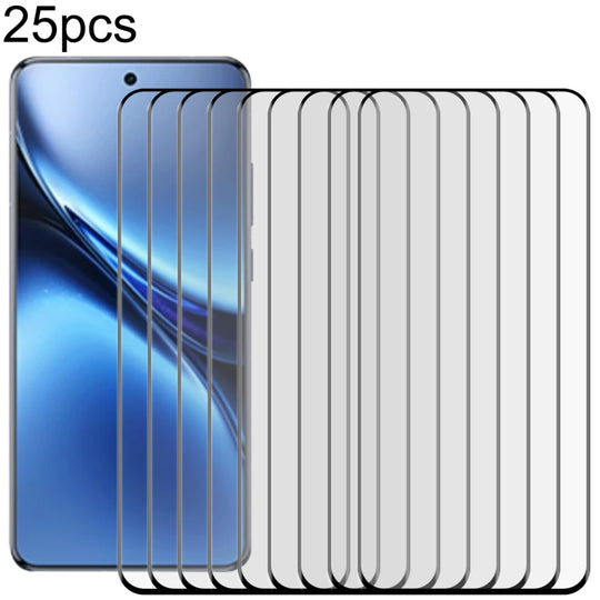 For vivo X200 Pro 25pcs 3D Curved Edge Full Screen Tempered Glass Film