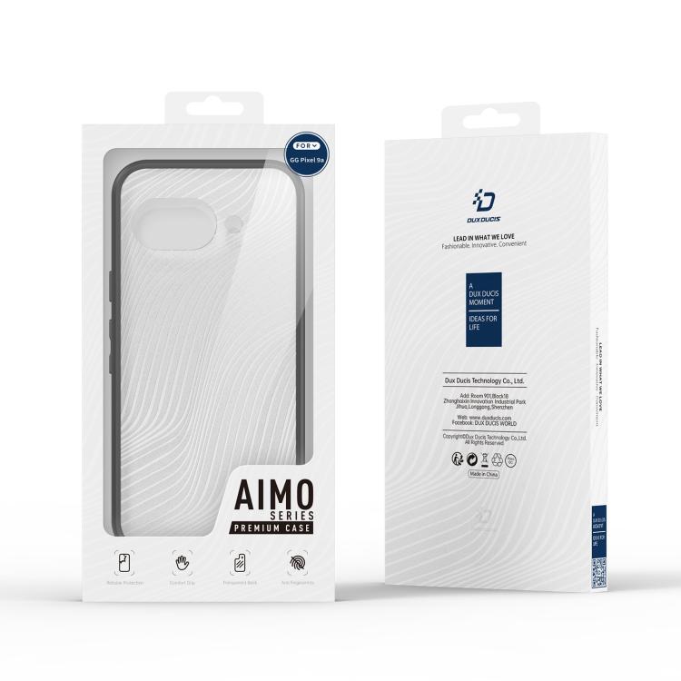 For Google Pixel 9a DUX DUCIS Aimo Series TPU + PC Frosted Feel Phone Case(Black) - Google Cases by DUX DUCIS | Online Shopping UK | buy2fix