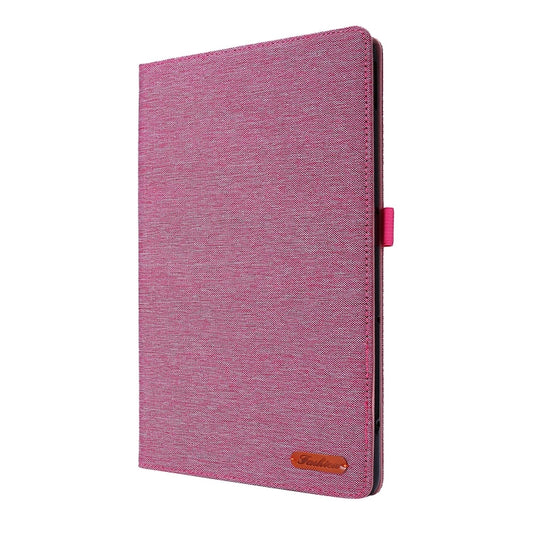 For Huawei MatePad SE 11 2024 Fabric Leather Tablet Case(Rose Red) by buy2fix