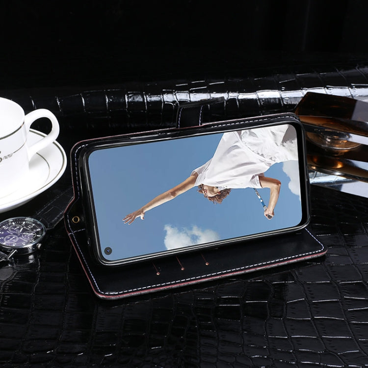 For OPPO A52 idewei Crocodile Texture Horizontal Flip Leather Case with Holder & Card Slots & Wallet(Navy Blue) - Nokia Cases by idewei | Online Shopping UK | buy2fix