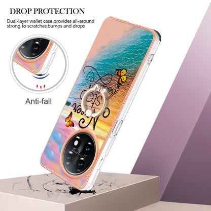 For OnePlus 11 Electroplating IMD TPU Phone Case with Ring(Dream Butterfly) by buy2fix