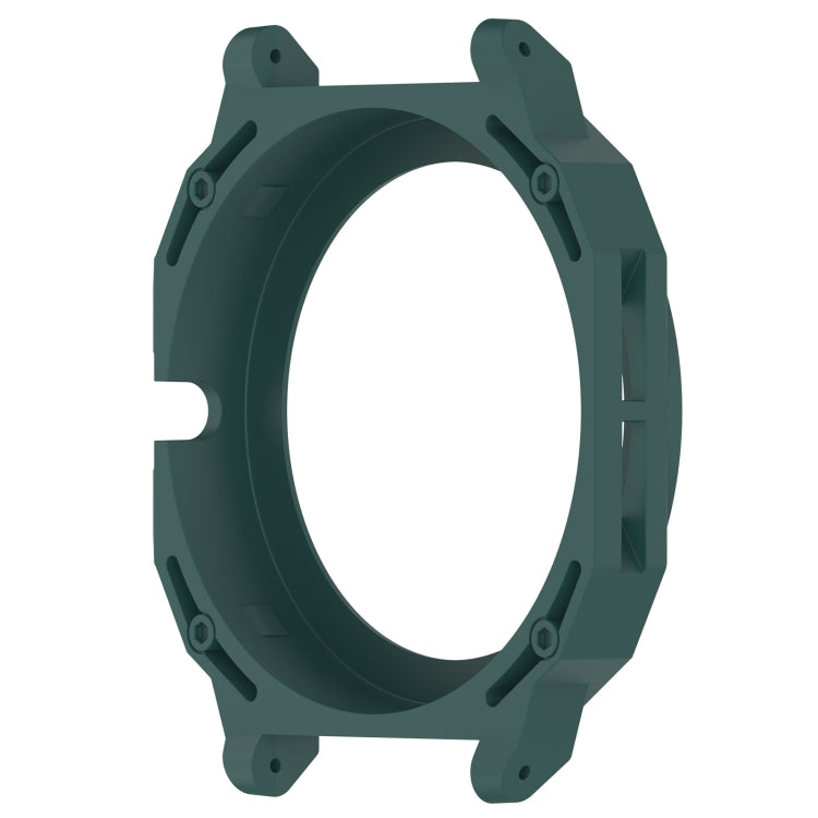 For Huawei Watch GT Cyber Armor Hollow Watch Protective Case(Dark Green) by buy2fix