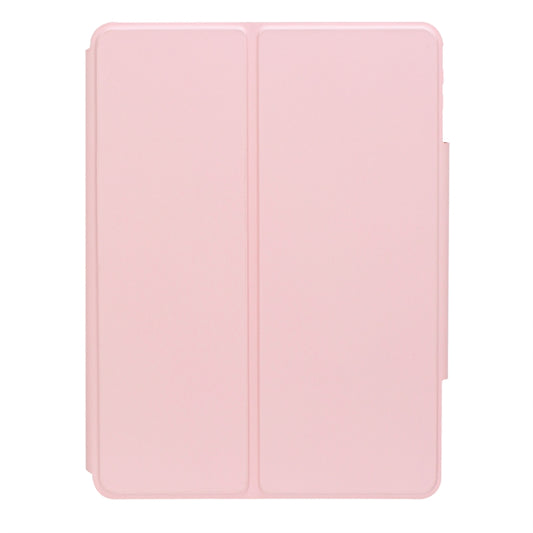For iPad 11 2025 / 10th Gen 10.9 2022 F10B 360 Rotation Acrylic Transparent Bluetooth Keyboard Leather Case(Pink) by buy2fix