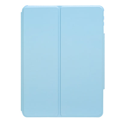 For iPad 10th Gen 10.9 2022 F10B 360 Rotation Acrylic Transparent Bluetooth Keyboard Leather Case(Blue) - Universal by buy2fix | Online Shopping UK | buy2fix