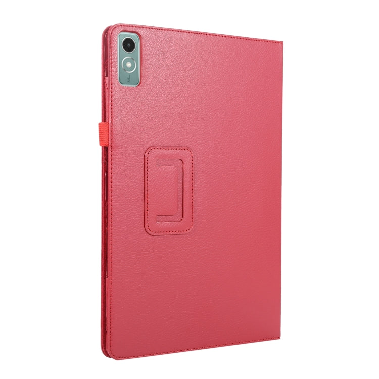 For Lenovo Xiaoxin Pad 11 2024 / M11 Litchi Texture Leather Tablet Case(Red) - Lenovo by buy2fix | Online Shopping UK | buy2fix