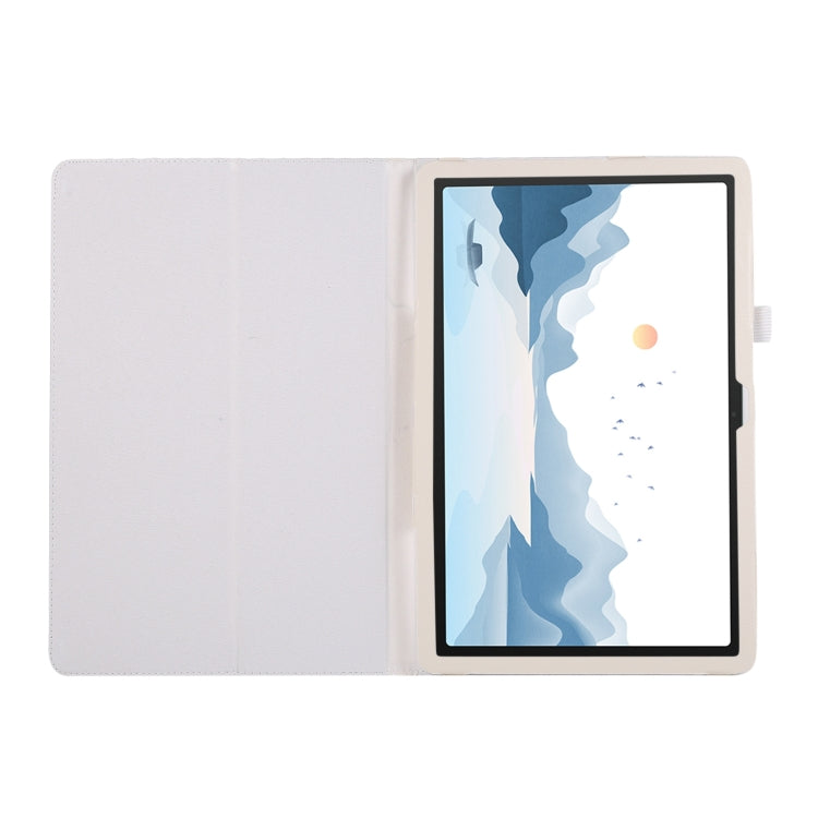 For Lenovo Xiaoxin Pad 11 2024 / M11 Litchi Texture Leather Tablet Case(White) - Lenovo by buy2fix | Online Shopping UK | buy2fix