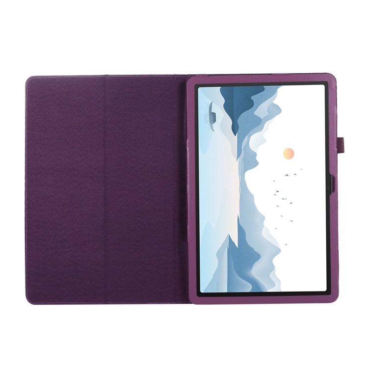 For Lenovo Xiaoxin Pad 11 2024 / M11 Litchi Texture Leather Tablet Case(Purple) - Lenovo by buy2fix | Online Shopping UK | buy2fix