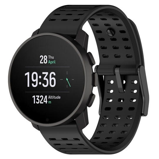 For Suunto 9 Peak Pro / Vertical / Race Silicone Replacement Watch Band(Black)