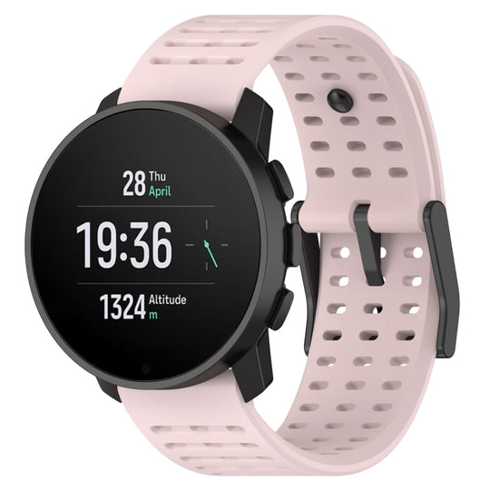 For Suunto 9 Peak Pro / Vertical / Race Silicone Replacement Watch Band(Light Pink)
