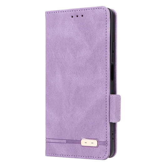 For Xiaomi Redmi Note 13 5G Magnetic Clasp Leather Phone Case(Purple) by buy2fix