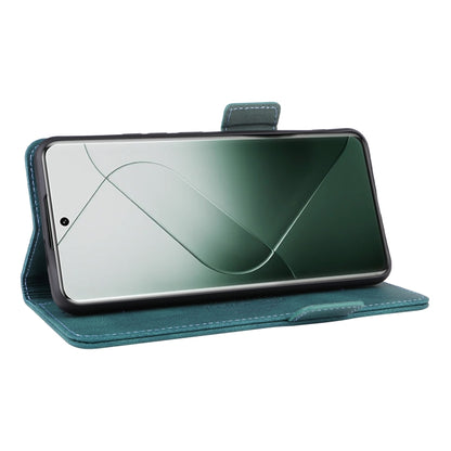 For Xiaomi 14 Pro Magnetic Clasp Leather Phone Case(Green) - 14 Pro Cases by buy2fix | Online Shopping UK | buy2fix