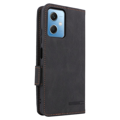 For Xiaomi Redmi Note 12 4G Magnetic Clasp Leather Phone Case(Black) - Xiaomi Cases by buy2fix | Online Shopping UK | buy2fix