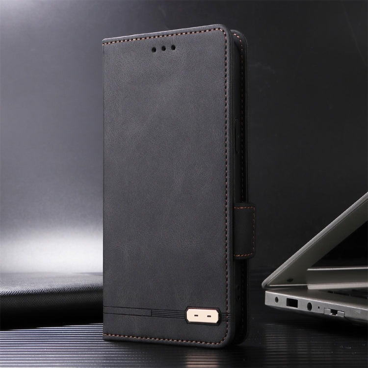 For Xiaomi Redmi K70E 5G Magnetic Clasp Leather Phone Case(Black) - K70E Cases by buy2fix | Online Shopping UK | buy2fix