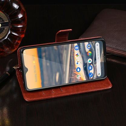 For Nokia 5.3 idewei Crazy Horse Texture Horizontal Flip Leather Case with Holder & Card Slots & Wallet(Rose Red) - Nokia Cases by idewei | Online Shopping UK | buy2fix