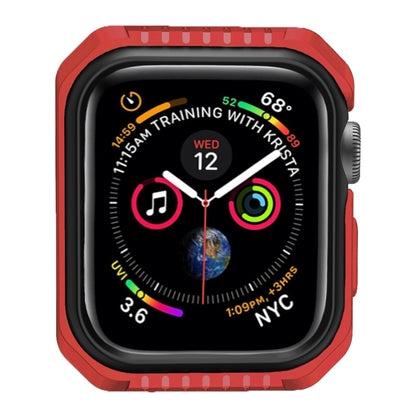 For Apple Watch Series Series 3 & 2 & 1 42mm Shockproof Two Color Protective Case(Red Black) - Watch Cases by buy2fix | Online Shopping UK | buy2fix