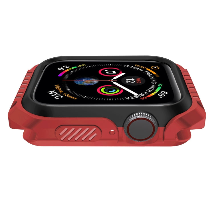 For Apple Watch Series Series 3 & 2 & 1 42mm Shockproof Two Color Protective Case(Red Black) - Watch Cases by buy2fix | Online Shopping UK | buy2fix