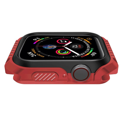 For Apple Watch Series Series 3 & 2 & 1 42mm Shockproof Two Color Protective Case(Red Black) - Watch Cases by buy2fix | Online Shopping UK | buy2fix