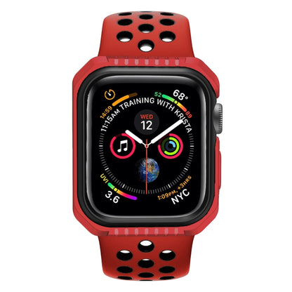 For Apple Watch Series Series 3 & 2 & 1 42mm Shockproof Two Color Protective Case(Red Black) - Watch Cases by buy2fix | Online Shopping UK | buy2fix