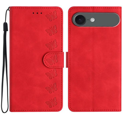 For iPhone Air Seven Butterflies Embossed Leather Phone Case(Red) - iPhone Air Cases by buy2fix | Online Shopping UK | buy2fix