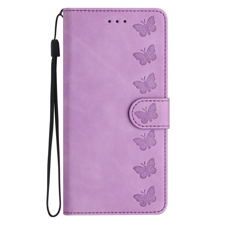 For iPhone Air Seven Butterflies Embossed Leather Phone Case(Purple) - iPhone Air Cases by buy2fix | Online Shopping UK | buy2fix