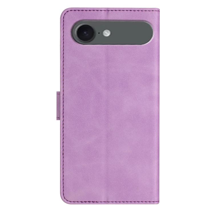 For iPhone Air Seven Butterflies Embossed Leather Phone Case(Purple) - iPhone Air Cases by buy2fix | Online Shopping UK | buy2fix
