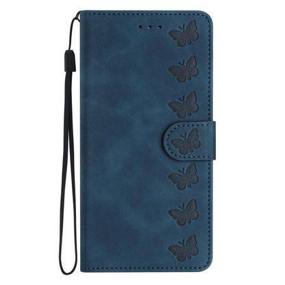 For iPhone Air Seven Butterflies Embossed Leather Phone Case(Blue) - iPhone Air Cases by buy2fix | Online Shopping UK | buy2fix
