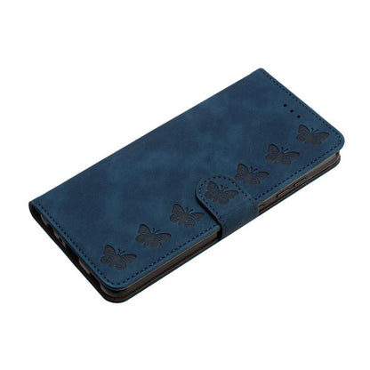 For iPhone Air Seven Butterflies Embossed Leather Phone Case(Blue) - iPhone Air Cases by buy2fix | Online Shopping UK | buy2fix