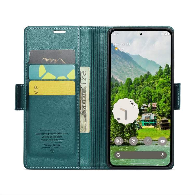 For Google Pixel 10 Pro XL / 9 Pro XL CaseMe 023 Butterfly Buckle Litchi Texture RFID Anti-theft Leather Phone Case(Pearly Blue) by CaseMe