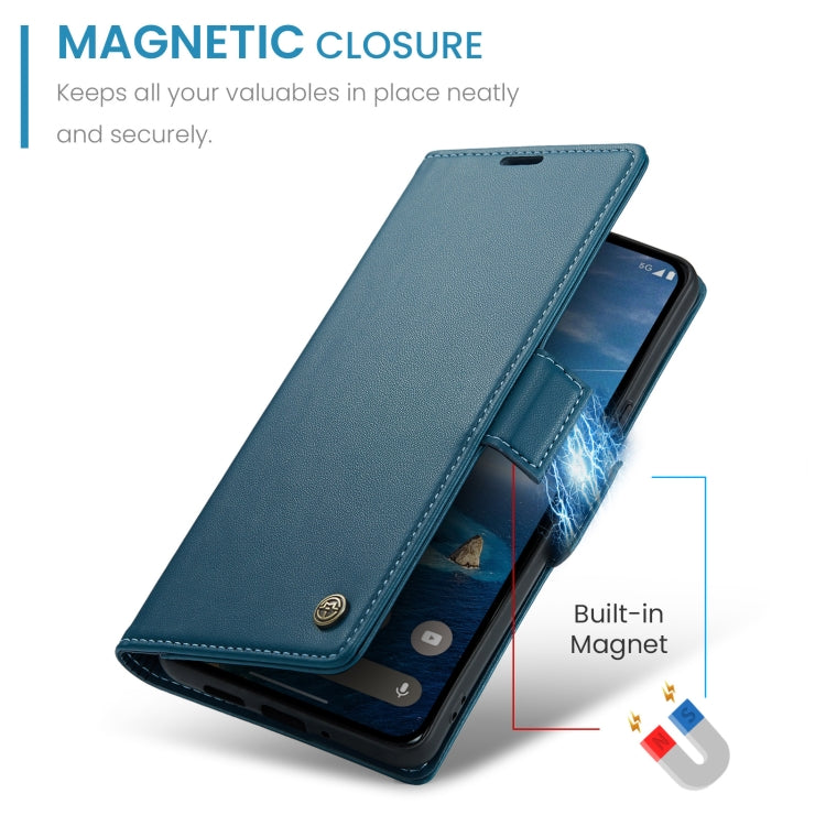 For Google Pixel 10 / 10 Pro / 9 CaseMe 023 Butterfly Buckle Litchi Texture RFID Anti-theft Leather Phone Case(Blue) by CaseMe