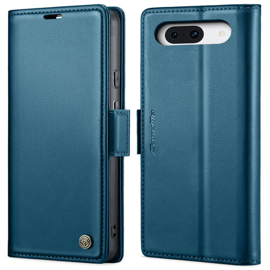 For Google Pixel 10 / 10 Pro / 9 CaseMe 023 Butterfly Buckle Litchi Texture RFID Anti-theft Leather Phone Case(Blue) by CaseMe