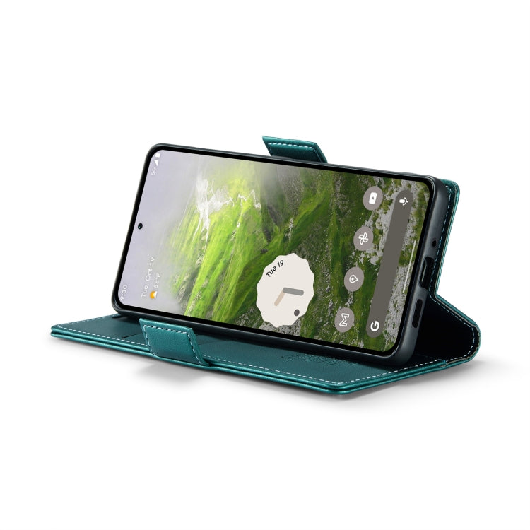 For Google Pixel 10 / 10 Pro / 9 CaseMe 023 Butterfly Buckle Litchi Texture RFID Anti-theft Leather Phone Case(Pearly Blue) by CaseMe