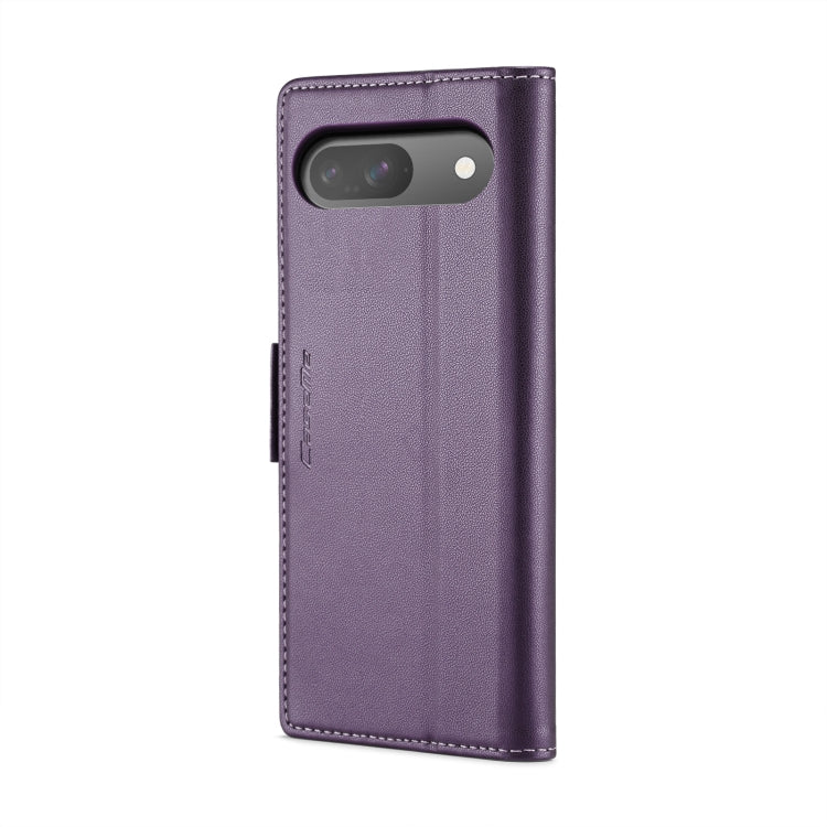 For Google Pixel 10 / 10 Pro / 9 CaseMe 023 Butterfly Buckle Litchi Texture RFID Anti-theft Leather Phone Case(Pearly Purple) by CaseMe