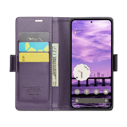 For Google Pixel 10 / 10 Pro / 9 CaseMe 023 Butterfly Buckle Litchi Texture RFID Anti-theft Leather Phone Case(Pearly Purple) by CaseMe
