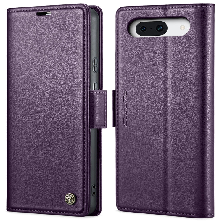 For Google Pixel 10 / 10 Pro / 9 CaseMe 023 Butterfly Buckle Litchi Texture RFID Anti-theft Leather Phone Case(Pearly Purple) by CaseMe