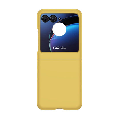 For Motorola Razr 50 Skin Feel PC Phone Case(Lemon Yellow) by buy2fix