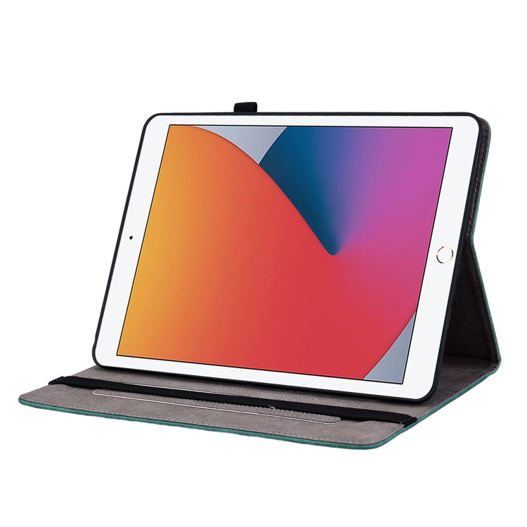 For iPad 9.7 2018 / 2017 / Air / Air 2 Butterfly Rose Embossed Leather Smart Tablet Case(Green) - iPad 9.7 (2018) & (2017) Cases by buy2fix | Online Shopping UK | buy2fix