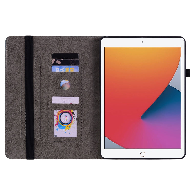 For iPad 9.7 2018 / 2017 / Air / Air 2 Butterfly Rose Embossed Leather Smart Tablet Case(Green) - iPad 9.7 (2018) & (2017) Cases by buy2fix | Online Shopping UK | buy2fix