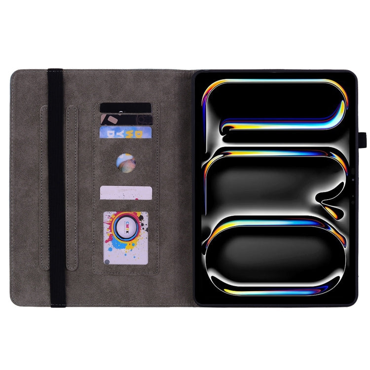 For iPad Pro 11 2025 / 2024 Butterfly Rose Embossed Leather Smart Tablet Case(Pink) by buy2fix