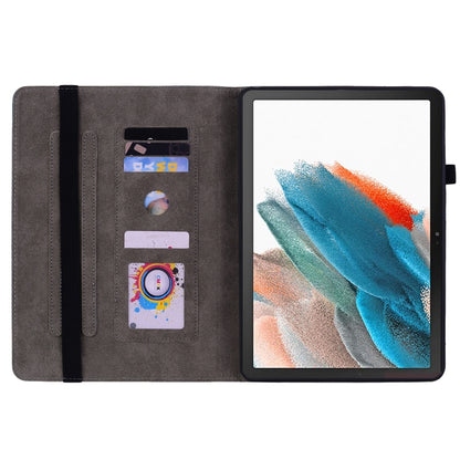 For Samsung Galaxy Tab А9+ Butterfly Rose Embossed Leather Tablet Case(Pink) by buy2fix