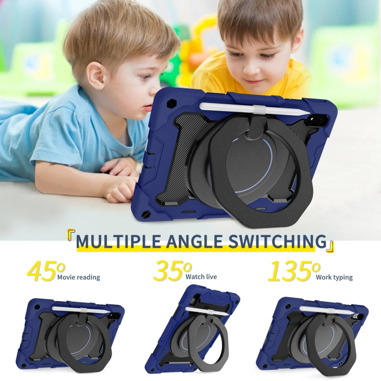 For Huawei MatePad 11 2023 Armor Contrast Color Silicone + PC Tablet Case(Navy Blue) - Huawei by buy2fix | Online Shopping UK | buy2fix