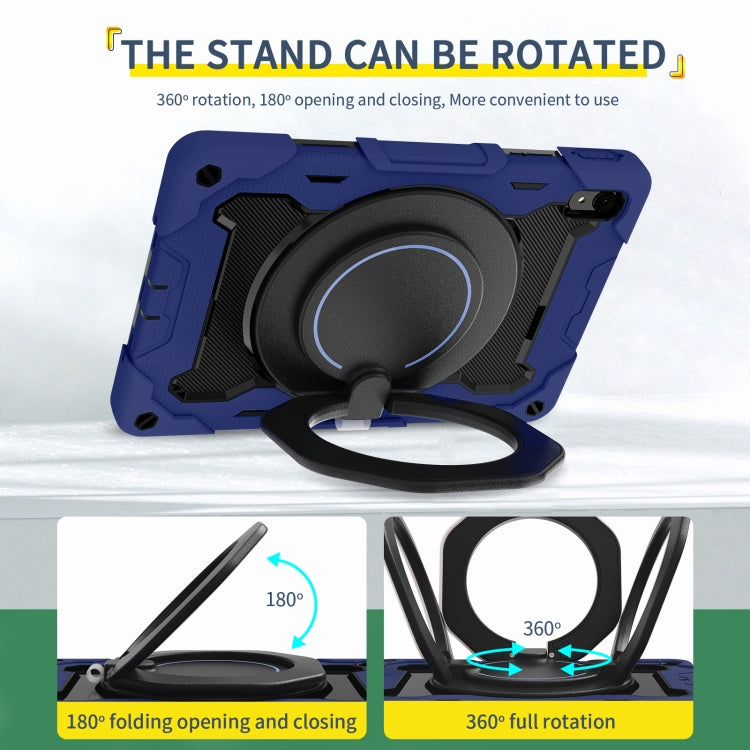 For Huawei MatePad 11 2023 Armor Contrast Color Silicone + PC Tablet Case(Navy Blue) - Huawei by buy2fix | Online Shopping UK | buy2fix