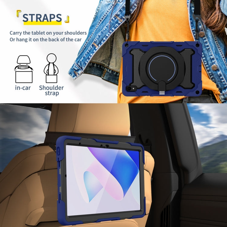 For Huawei MatePad 11 2023 Armor Contrast Color Silicone + PC Tablet Case(Navy Blue) - Huawei by buy2fix | Online Shopping UK | buy2fix