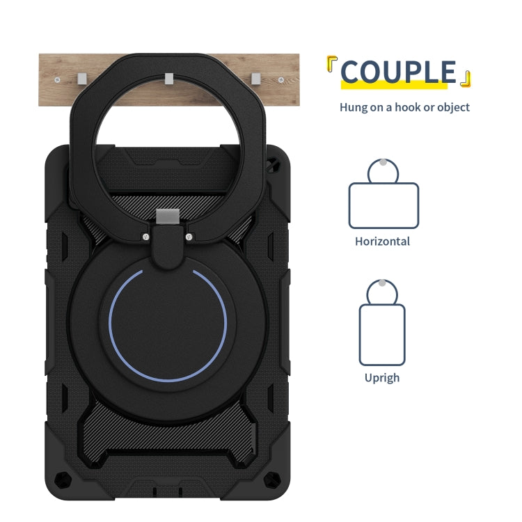 For Huawei MatePad 11 2023 Armor Contrast Color Silicone + PC Tablet Case(Black) - Huawei by buy2fix | Online Shopping UK | buy2fix