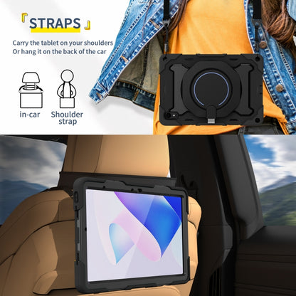 For Huawei MatePad 11 2023 Armor Contrast Color Silicone + PC Tablet Case(Black) - Huawei by buy2fix | Online Shopping UK | buy2fix