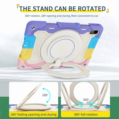 For Huawei MatePad 11 2023 Armor Contrast Color Silicone + PC Tablet Case(Colorful Pink) - Huawei by buy2fix | Online Shopping UK | buy2fix